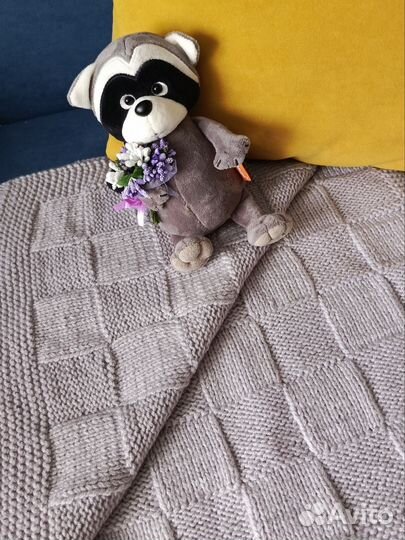 Уютный детский плед-одеяло ручной работы