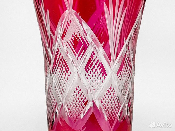 Набор рюмок Ruby. Италия, стекло, 1950-1960 гг