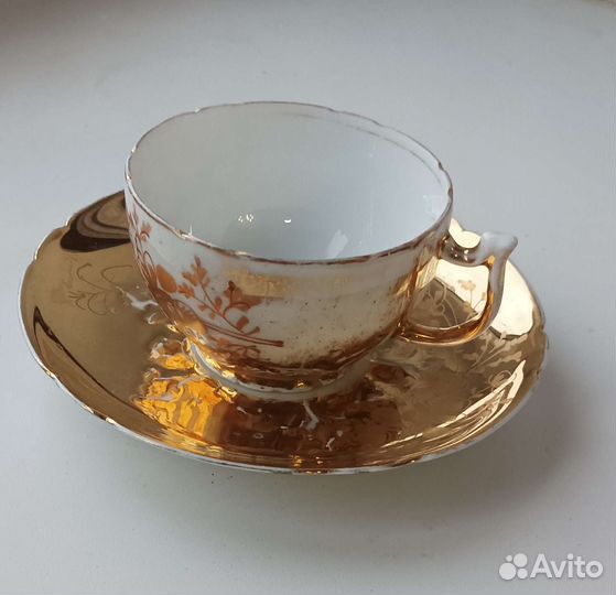 Чайная пара, фарфор Гарднер