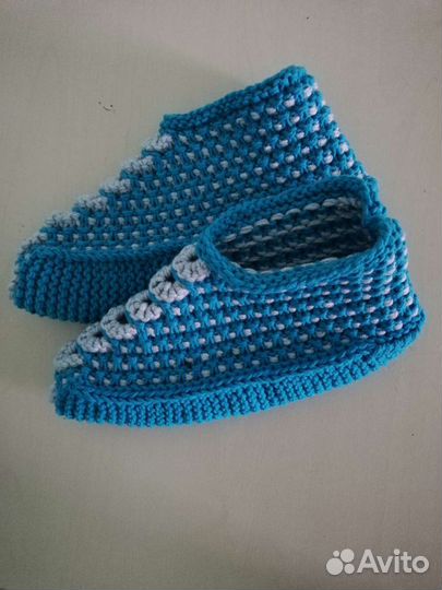 Тапочки вязаные женские