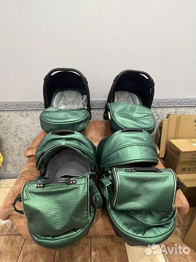 Коляска для двойни 3 в 1