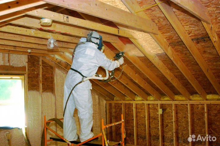 Утепление пенополиуретаном потолка дома