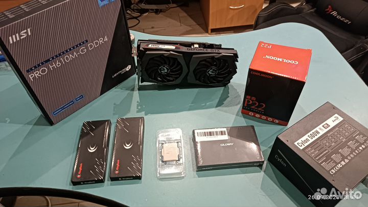 Игровой пк 12100f+MsiX1660ti+16 Гб+nvme500