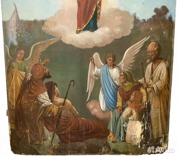 Храмовая икона Скорбящим Радость 19 век