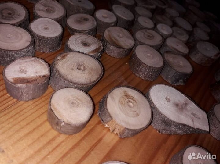 Слэб (спил) Грецкого дерева для поделок, 1-3,3-5см