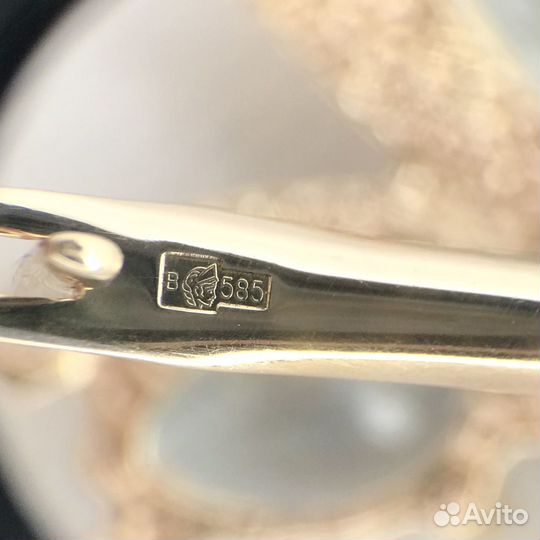 Серьги золото 585 пробы №064819