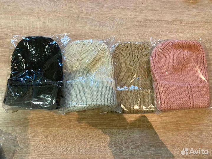 Шапка бини средней вязки Шапки Оптом