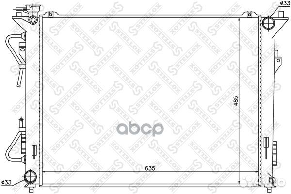 Радиаторы сист.охлажденияstellox 1026613SX Ste