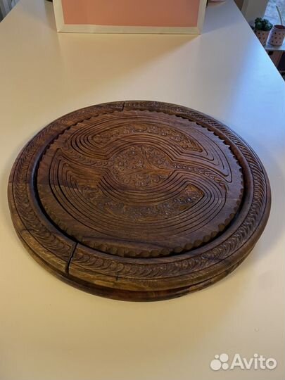 Корзина для фруктов (резьба по дереву). Пакистан