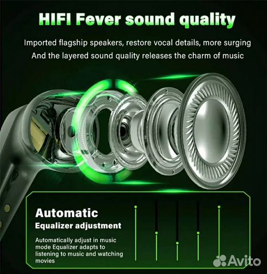 Игровые наушники Wiereless