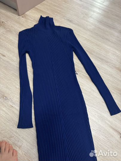 Платье трикотажное женское длинное