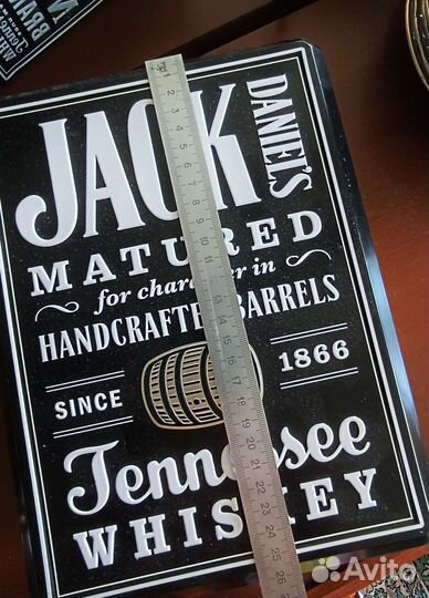 Металлическая коробка для виски Jack Daniels