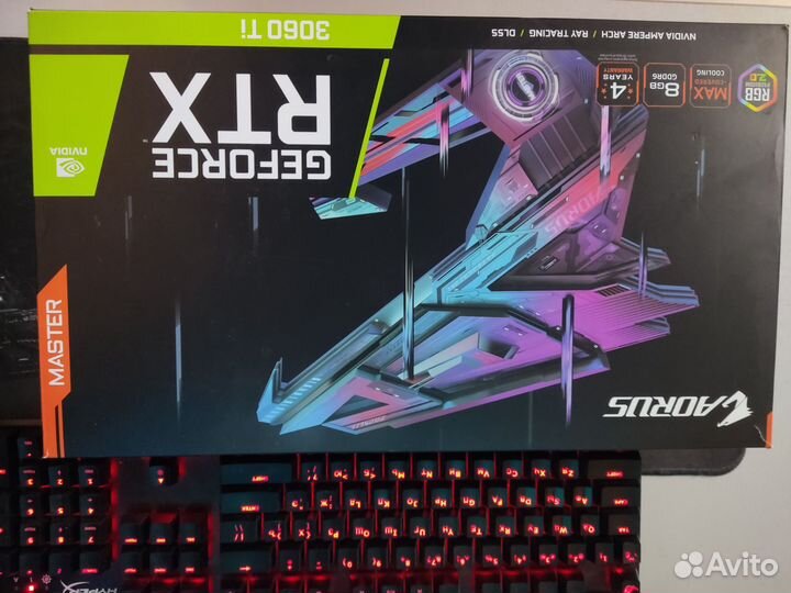 Видеокарта Gigabyte aorus GeForce RTX3060TI master