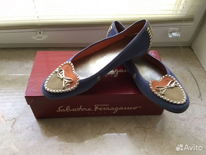 Salvatore ferragamo балетки 38-38,5 р оригинал