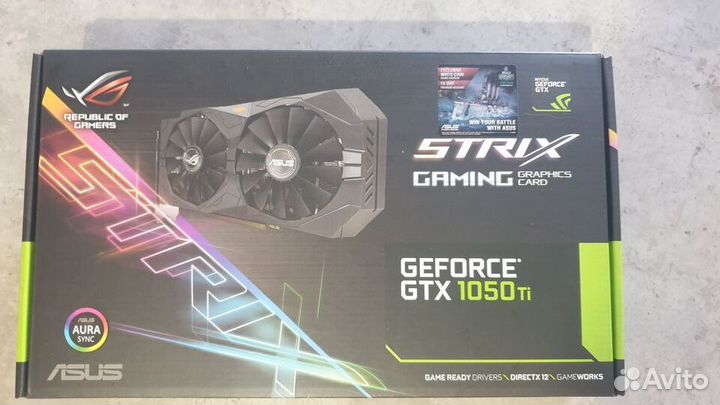 Продам видеокарту Geforce GTX 1050ti Asus strix