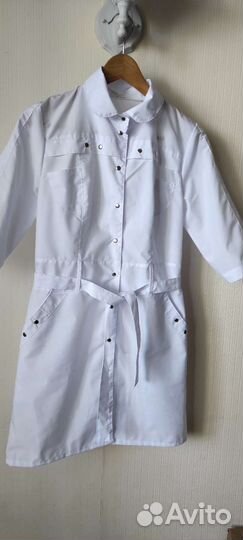 Медицинский белый халат женский 42-44