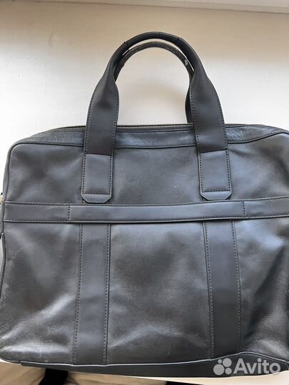 Сумка для ноутбука кожаная Lacoste