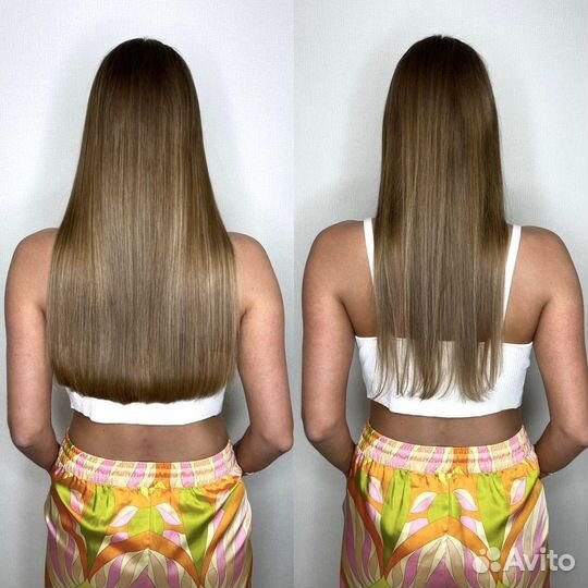 Наращивание волос без переходов