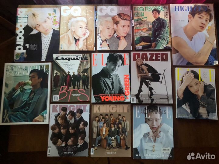 Журналы BTS, EXO, Blackpink, The Boyz, itzy