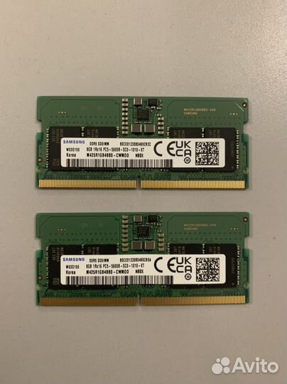 Оперативная память ddr5 16gb для ноутбука