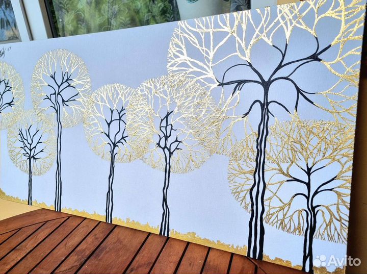 Картина акрилом на холсте