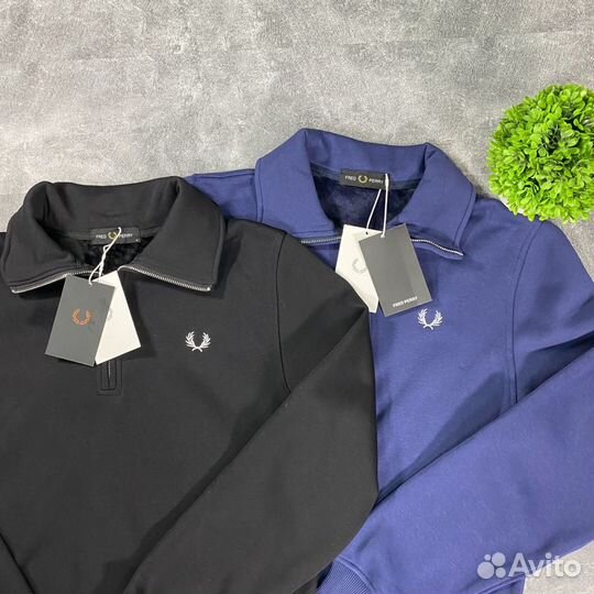 Кофта полузамок Fred Perry на флисе