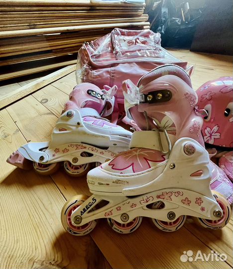 Ролики детские раздвижные 31-33 размер