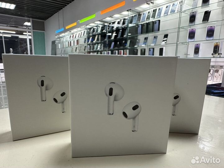 Apple Air Pods 3 копия 1в1 лучший звук