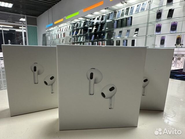 Apple Air Pods 3 копия 1в1 лучший звук