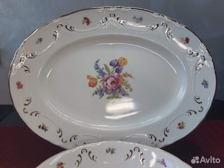 Посуда Thun1794 Чехия колл.Vicomte Золотые вензеля