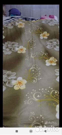 Постельное белье бу, пододеяльник, наволочки, шёлк