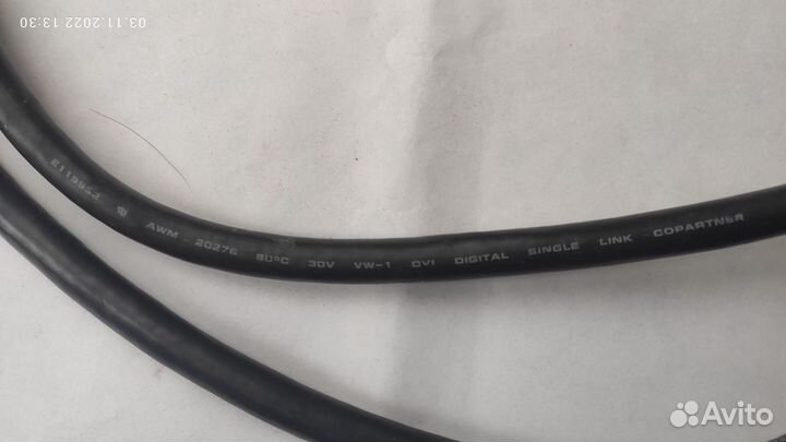 Кабель DVI-D – DVI-D 1.8м толстый