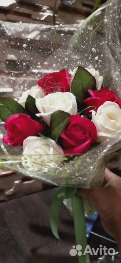 Букет из мыльных роз