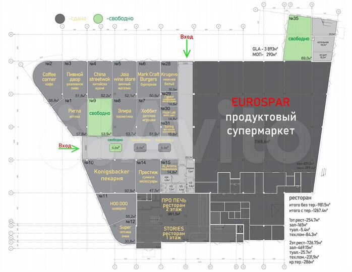 Торговая площадь, 6 м²