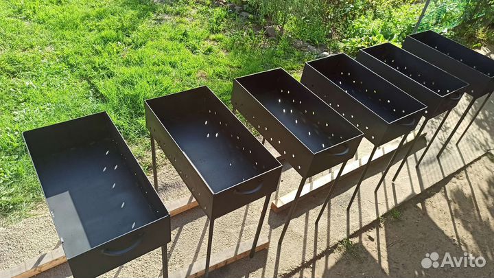 Мангалы 3 и 4 мм (600*300*150мм)