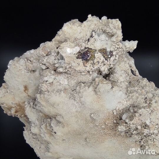 Кальцит, кварц, сидерит, сфалерит, халькопирит