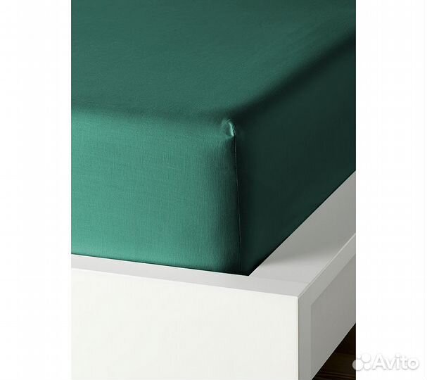 Простынь GoodNight Сатин 160х200х20 Лагуна на рези