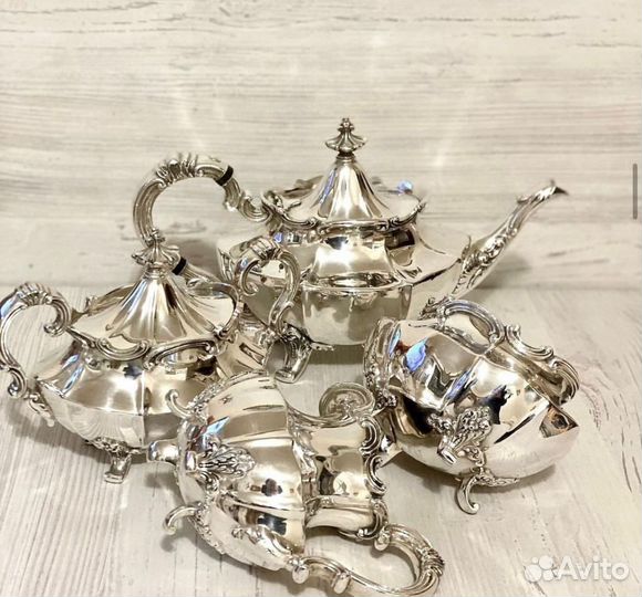 Чайный сервиз 1949 года с посеребрением