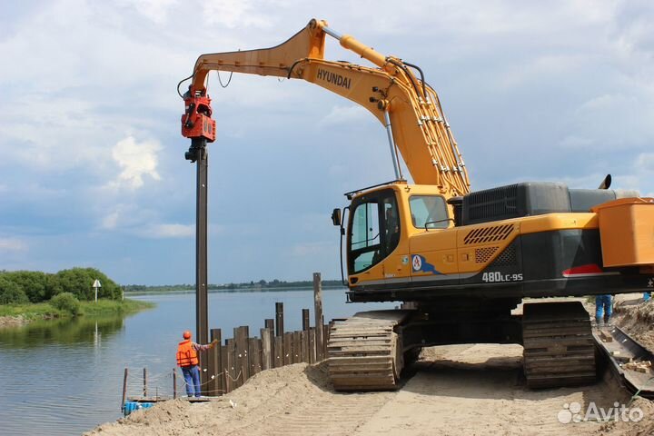 Вибропогружатель DPD600T для экскаватора