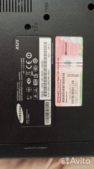 Ноутбук на запчасти Samsung