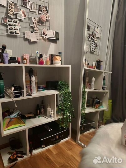 Стеллаж деревянный белый