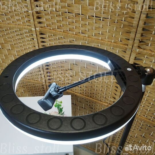 Кольцевая селфи лампа 26 см RGB со штативом