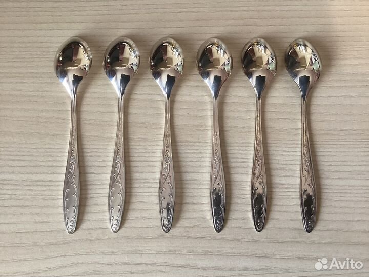 Набор чайные ложки мельхиор