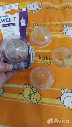 Бутылочка Avent (стекло),соски бутылочные,пустышки