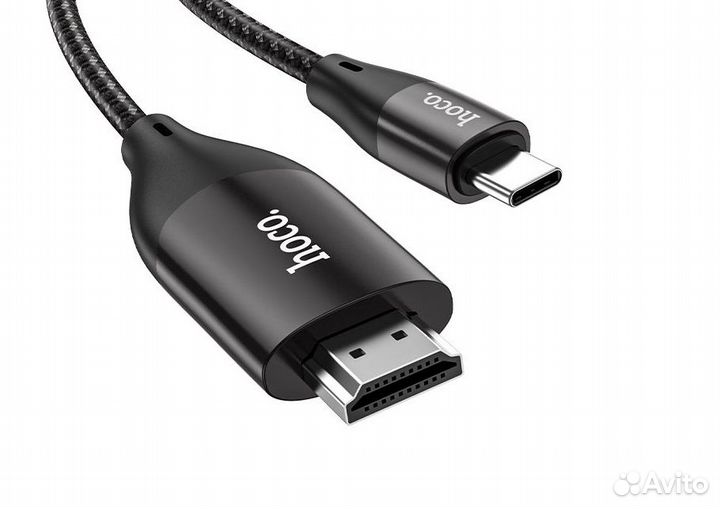 Кабель Type-C - Hdmi, 2м, Hoco UA16, 4K