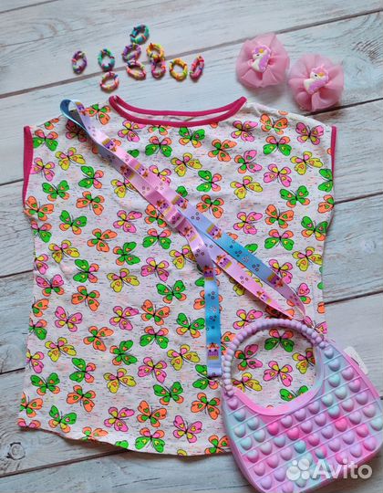 Пакет летних вещей на девочку 128 134 Zara Waikiki