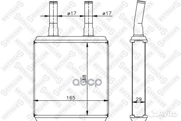 Радиатор отопителя 1035072SX Stellox