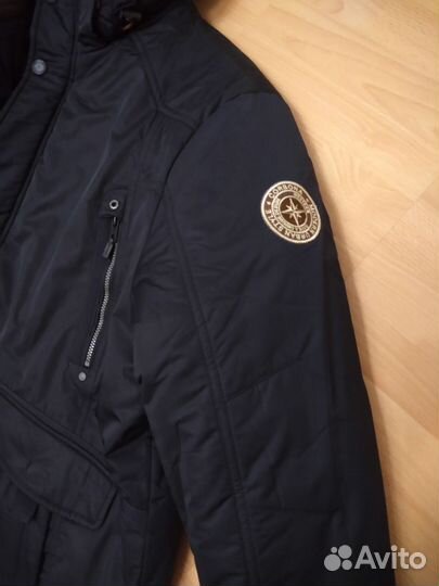 Мужская зимняя куртка, 2 в 1, зимняя куртка р68