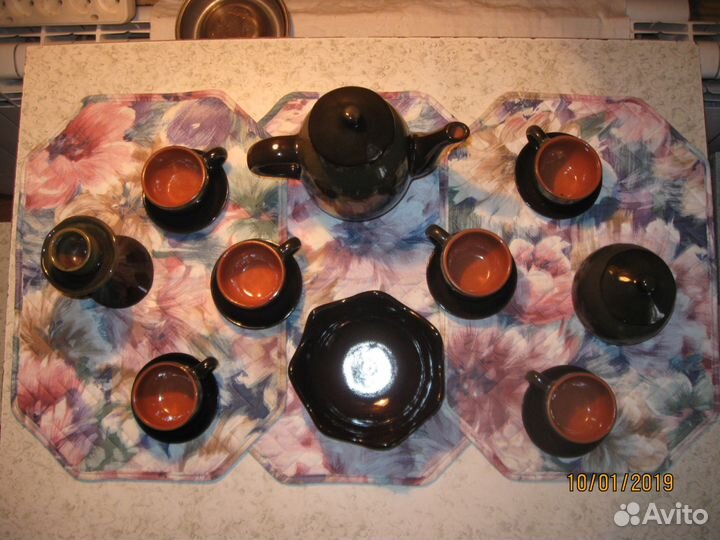 Авторский чайно-кофейный сервиз (ручная работа)