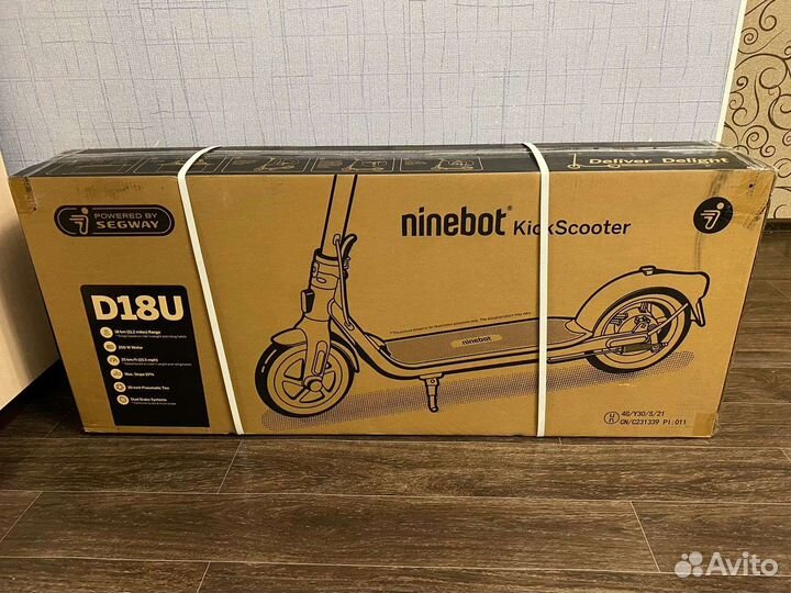 Электросамокат ninebot kickscooter d18u